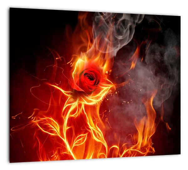 Obraz abstraktného ohňa (Obraz 30x30cm)