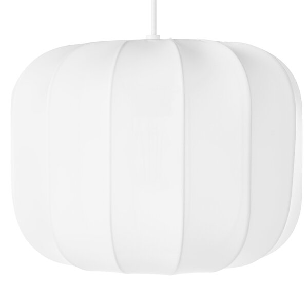 Závesná lampa biela nylon látkové tienidlo osvetlenie moderný štýl obývacia izba
