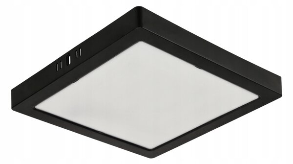 LED stropní svítidlo pro přisazenou montáž 24W 2640lm 4000K Černý čtverec