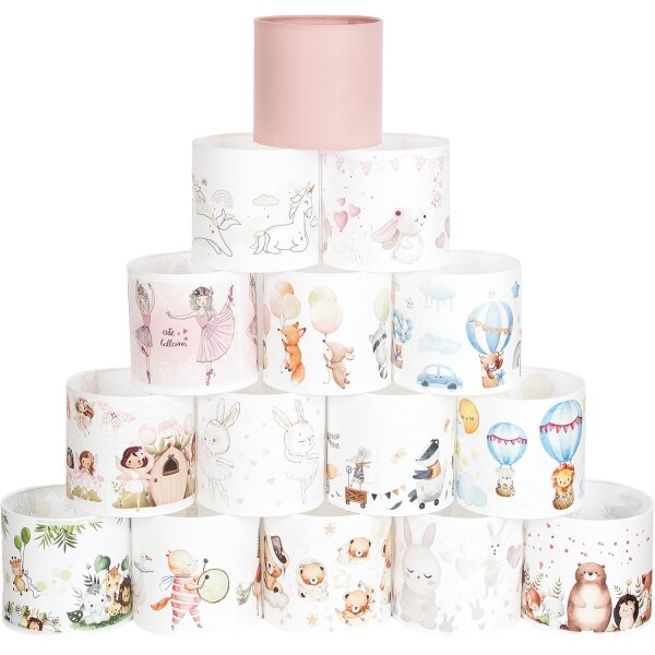 BRILAGI - Univerzálne tienidlo BOBO E27 pr. 15 cm biela/jednorožce