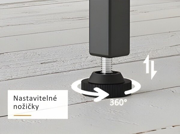 Odkládací stolek Houseland Vantim černý