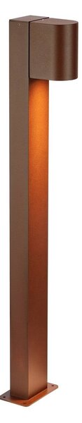 Markslöjd Chodníkové LED svetlo Alor, hnedé, IP65, výška 75 cm, stmievateľné, Hnedá / hrdzavá, Hliník, Škandinávsky, Osvetlenie príjazdovej cesty