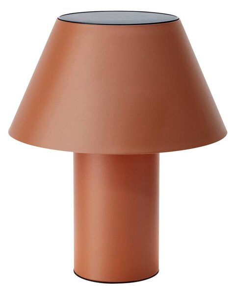LED stolová lampa Vivo, hnedá, IP44, výška 30 cm, stmievateľná., Hnedá / hrdzavá, kov, Škandinávsky, Stojacie svietidlo