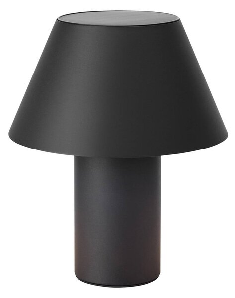 LED solárna stolová lampa Vivo, čierna, IP44, výška 30 cm, stmievateľné, Čierna, kov, Škandinávsky, Stojacie svietidlo