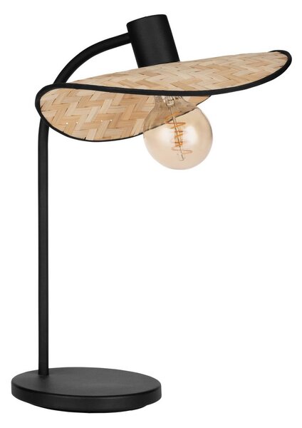 Stolová lampa Marywell, prírodný bambus, výška 47 cm, E27, Svetlé drevo, Obývacia izba / jedáleň, Bambus, Stojacie svietidlo