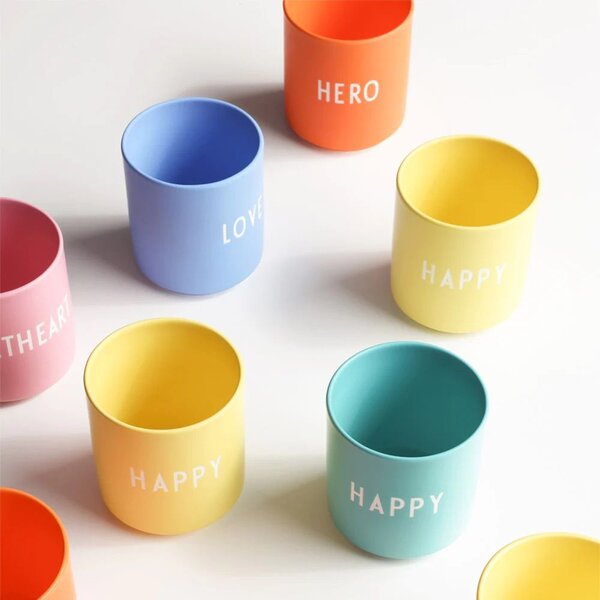 Porcelánový hrnček Yellow Happy 300 ml