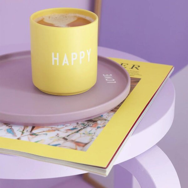 Porcelánový hrnček Yellow Happy 300 ml