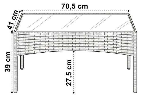 TZB Zahradní sestava Camelia černá