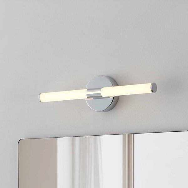 EGLO LED nástenné svetlo Ramola, chrómová farba, šírka 45 cm, IP44,, Chrómová / strieborná, Kúpeľňa, kov, Moderný
