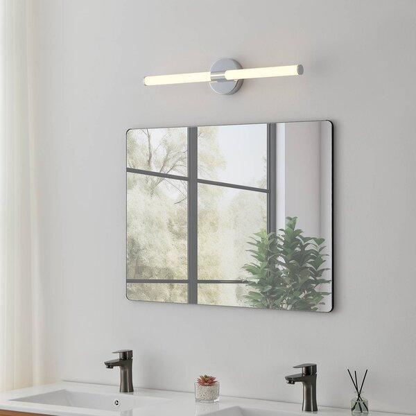 EGLO LED nástenné svetlo Ramola, chrómová farba, šírka 60 cm, IP44,, Chrómová / strieborná, Kúpeľňa, kov, Moderný