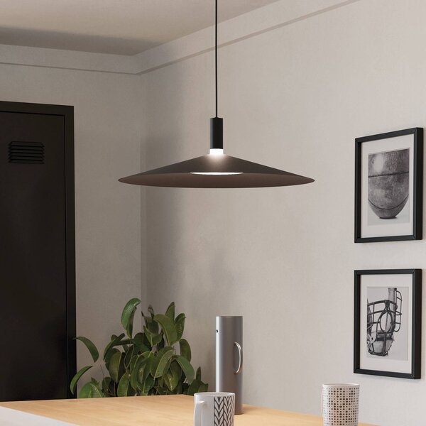 LED inteligentné závesné svietidlo Conomavilla-Z, čierna, Ø 45 cm RGB, Čierna, Obývacia izba / jedáleň, kov, Moderný, Závesné svietidlo