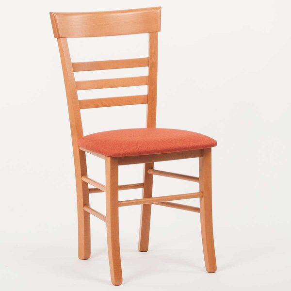 Stima Stolička SIENA s čalúneným sedákom Vyberte variant ->: Jelša, Vyberte látku ->: LUX Terracotta 10