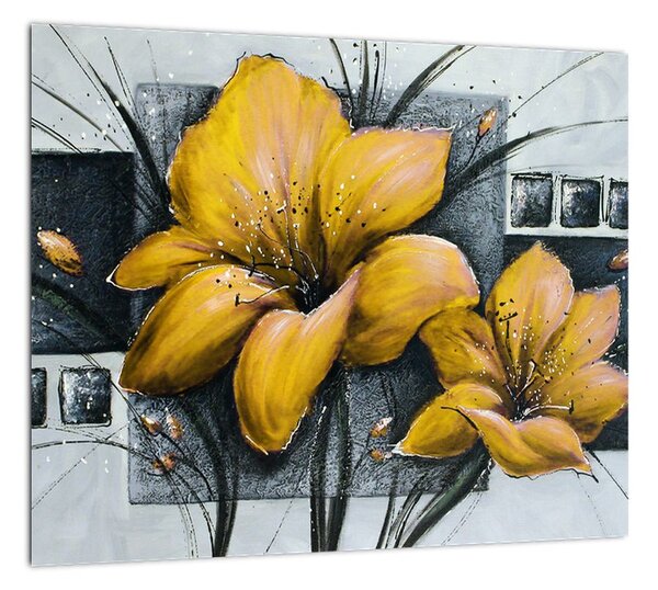 Obraz žlté kvety (Obraz 30x30cm)