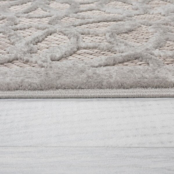 Sivý vonkajší koberec behúň 230x66 cm Argento - Flair Rugs