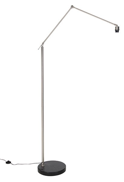 Moderná stojaca lampa oceľ nastaviteľná - Editor