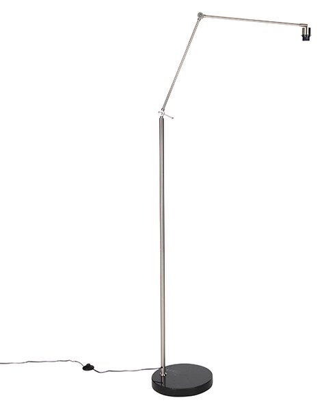 Moderná stojaca lampa oceľ nastaviteľná - Editor