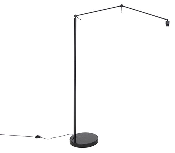 Moderná stojaca lampa čierna nastaviteľná - Editor