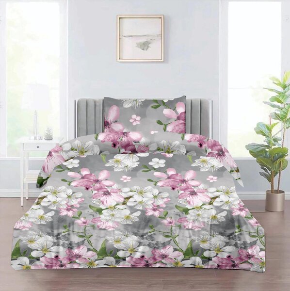 HOUSEWIFE RUŽOVÁ SAKURA bavlnené obliečky DeLuxe Obsah balenia: Štandardný rozmer 1x 140x200 + 1x 70x90