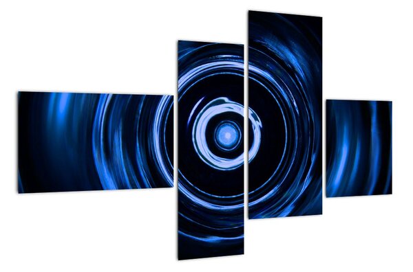 Modrý abstraktný obraz (Obraz 110x70cm)