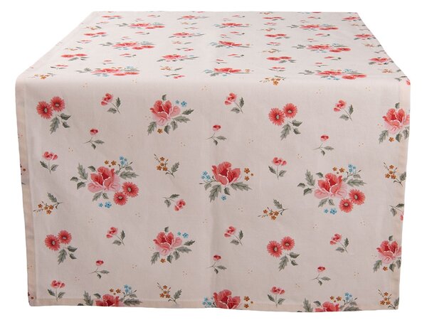 Bavlnený behúň s kvetmi Little Rose Collection - 50*140 cm - Clayre & Eef