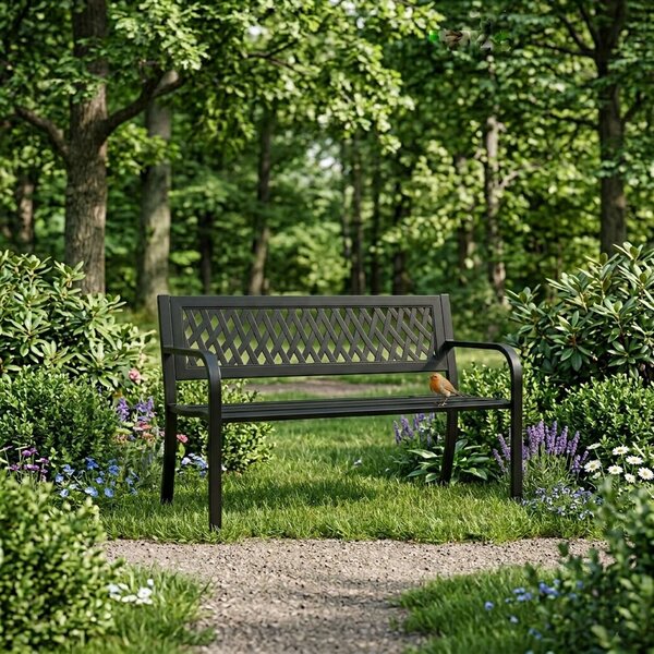 MultiGarden Zahradní lavička Mariner 120 cm černá