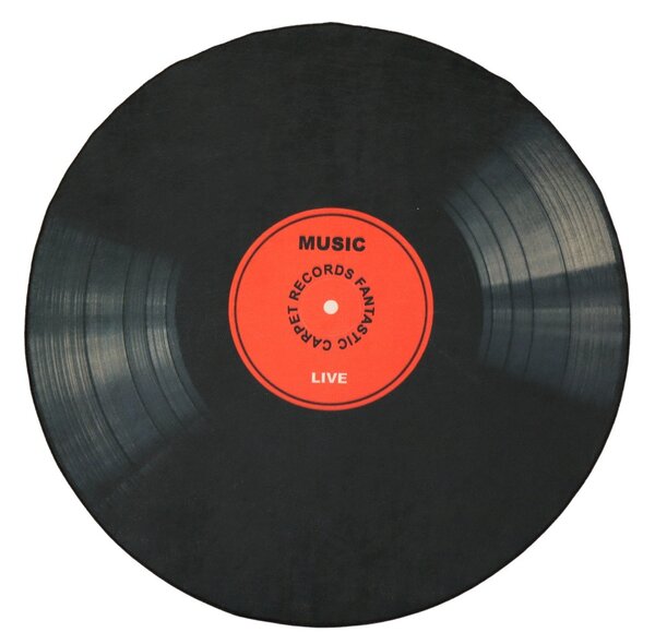 Mujkoberec Original Kusový koberec Vinylová doska - 150x150 (priemer) kruh cm