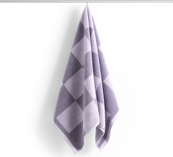 Bavlnený froté uterák Check Lavender 50 × 90 cm