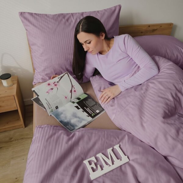 Obliečky Lilac damaškový satén EMI