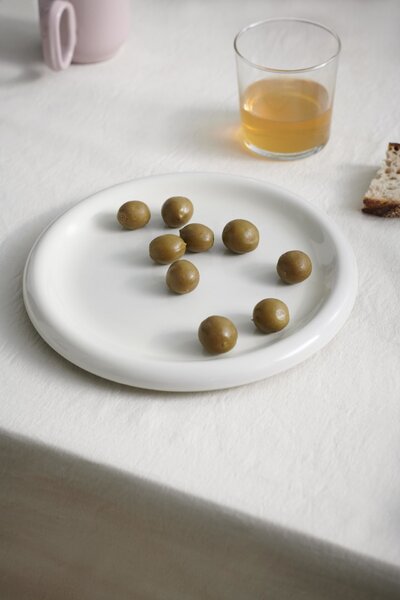 Tanier Barro Plate Off-white Ø 24 cm – set 2 ks