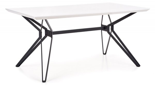 Halmar Jedálenský stôl PASCAL 160x90 biely/čierny