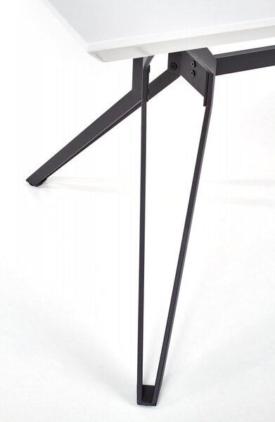 Halmar Jedálenský stôl PASCAL 160x90 biely/čierny