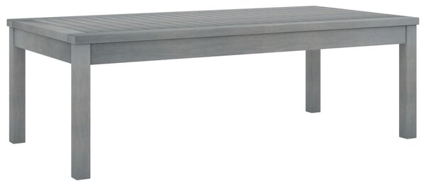Konferenčný stolík 100x50x33 cm sivý masívne akáciové drevo