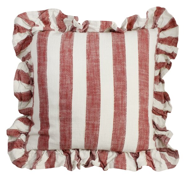 Poťah na vankúš Ida Stripe Red/White 45 × 45 cm