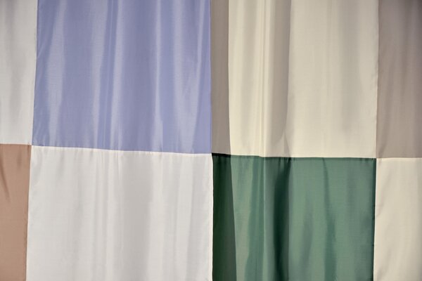 Sprchový záves Check Blue 180 × 200 cm