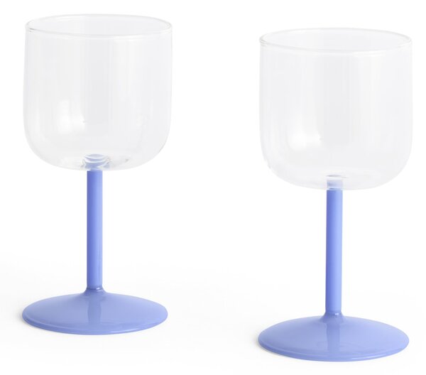 Pohár na víno Tint Clear/Jade Light Blue – sada 2 ks
