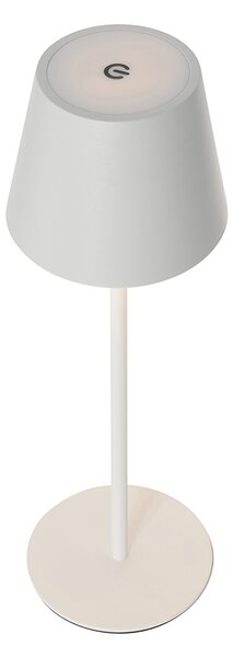 Stolná lampa biela vrátane stmievateľnej a nabíjateľnej LED IP54 - Murdock