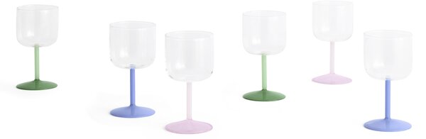 Pohár na víno Tint Clear/Jade Light Blue – sada 2 ks
