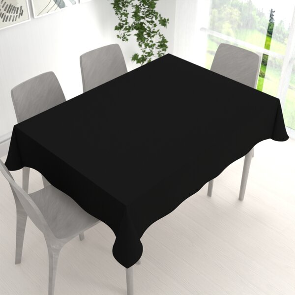 Biante Dekoračný obdĺžnikový obrus Rongo RG-014 Čierny 50x100 cm