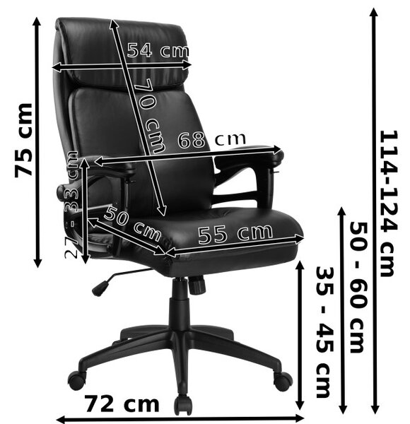 Kancelárska stolička CONCORD 2.0 čierna