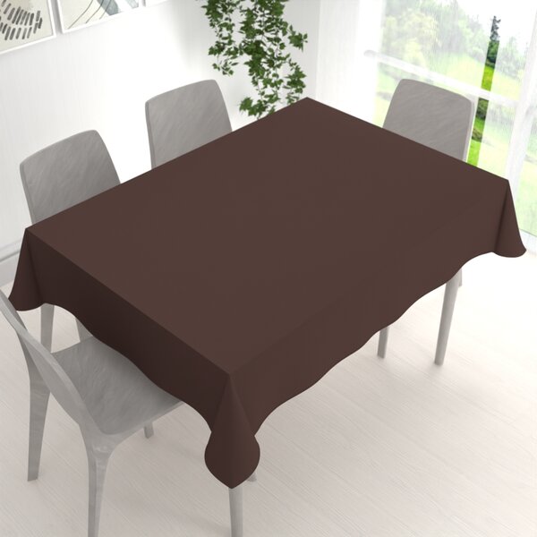 Biante Dekoračný obdĺžnikový obrus Rongo RG-015 Tmavo hnedý 60x100 cm