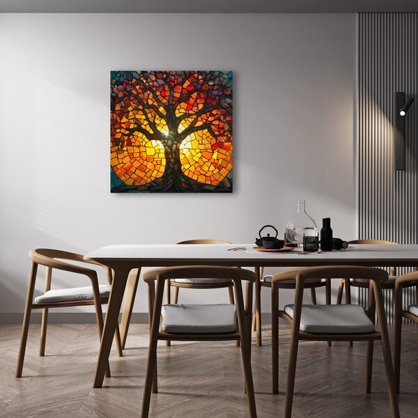 Obraz vitražový strom života