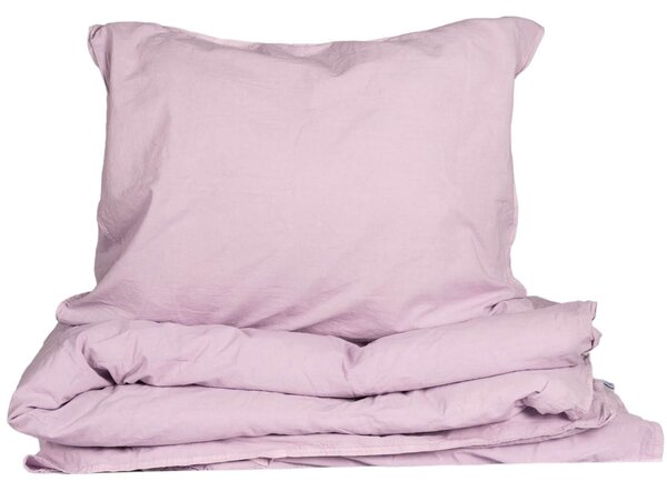 Obliečky z organickej bavlny Crinkle Creamy Violet 150 × 210 cm