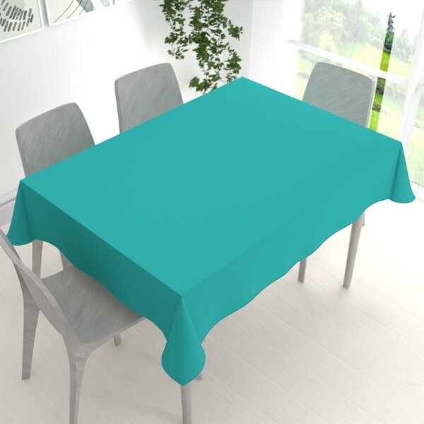 Biante Dekoračný obdĺžnikový obrus Rongo RG-020 Tyrkysový 50x100 cm