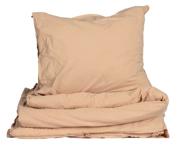 Obliečky z organickej bavlny Crinkle Peach Pink 150 × 210 cm