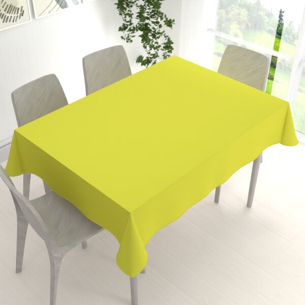 Biante Dekoračný obdĺžnikový obrus Rongo RG-026 Žltozelený 50x100 cm