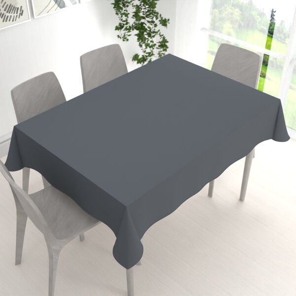 Biante Dekoračný obdĺžnikový obrus Rongo RG-017 Tmavo sivý 50x100 cm