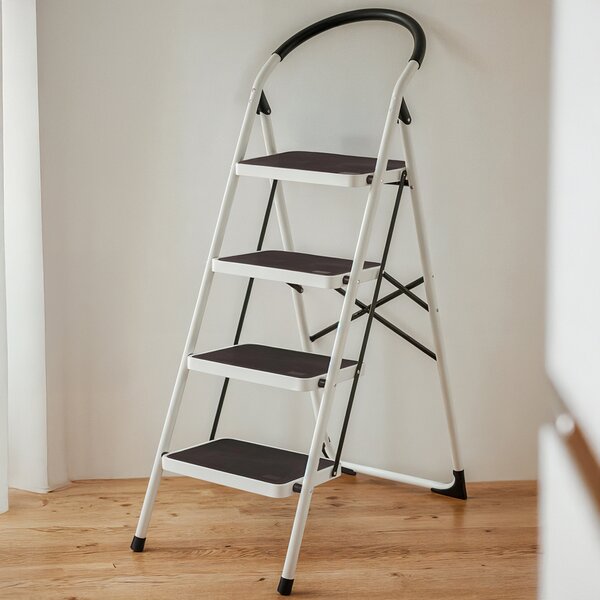 4Home Skladacie oceľové schodíky Steps, 4 stupne, 4 stupne