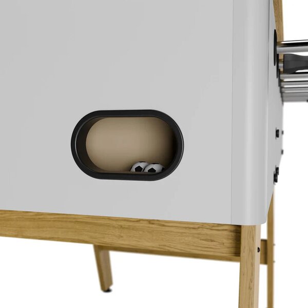 Stolný futbal 142x76x88 cm - prírodný/biely