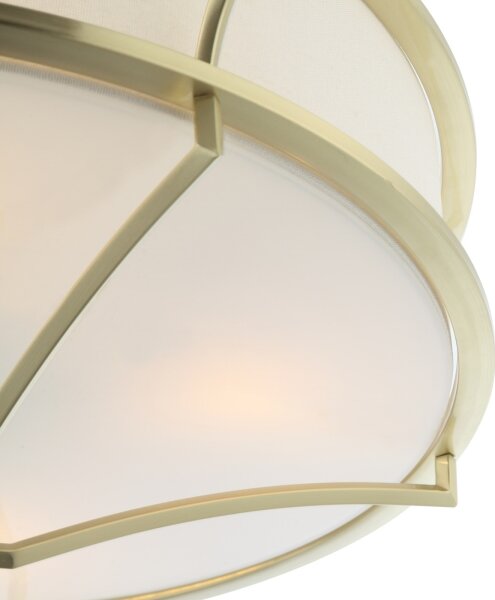 Open Design OR84436 - Stropné svietidlo STESSO 4xE27/12W/230V priemer 65 cm mosadz/biela