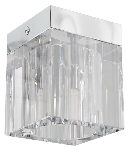 Open Design OR81039 - Bodové svietidlo CUBO 1xG9/8W/230V priehľadné/lesklý chróm